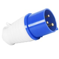 Ip44 2p+e 6h 16a 220v Industrial Plug Splashproof Non-flammable Industrial Plugs And Sockets Rw-013